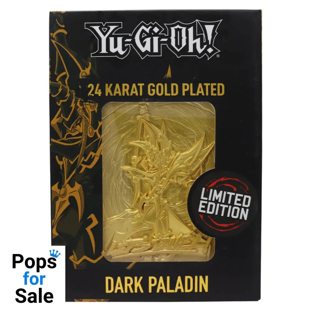 Yu-Gi-Oh! Limited Edition 24k Gold Plated Dark Paladin Metal Card Ingot
