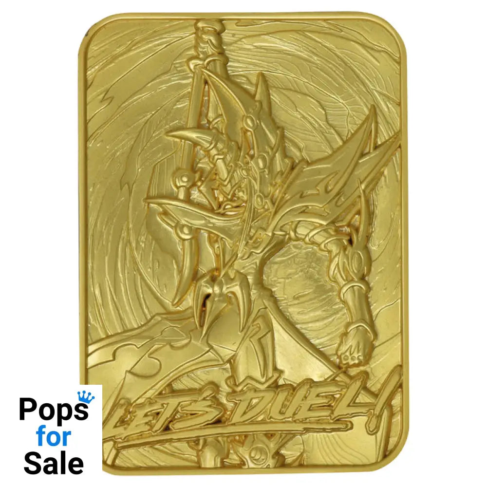 Yu-Gi-Oh! Limited Edition 24k Gold Plated Dark Paladin Metal Card Ingot