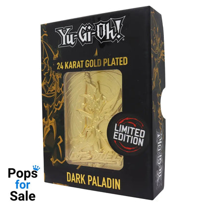 Yu-Gi-Oh! Limited Edition 24k Gold Plated Dark Paladin Metal Card Ingot
