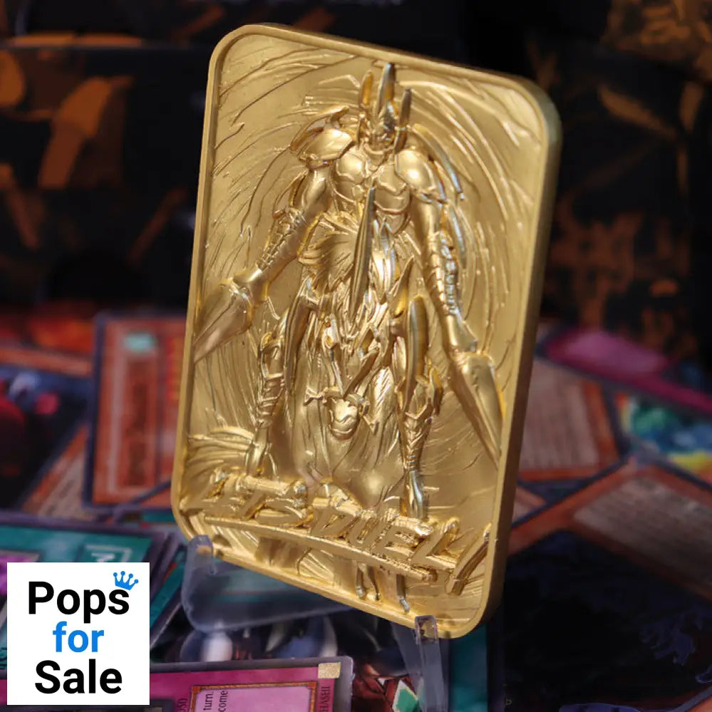 Yu-Gi-Oh! Limited Edition 24k Gold Plated Gaia the Fierce Knight Metal Card Ingot