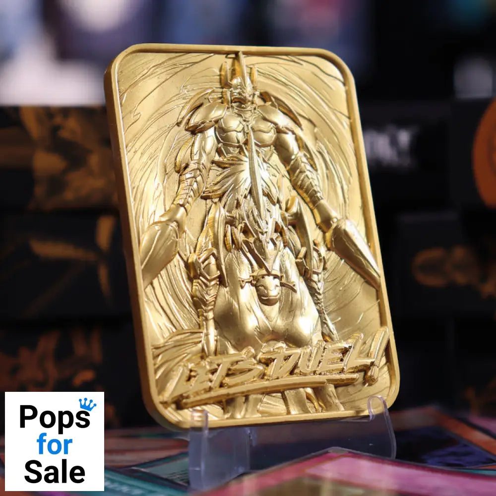 Yu-Gi-Oh! Limited Edition 24k Gold Plated Gaia the Fierce Knight Metal Card Ingot