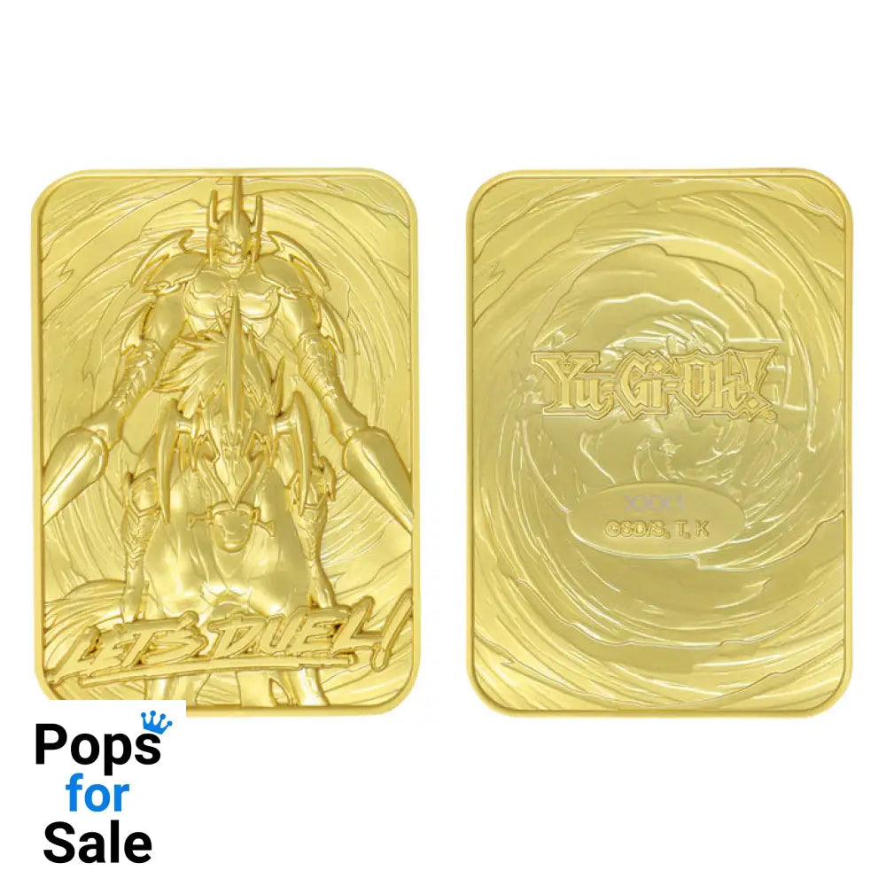 Yu-Gi-Oh! Limited Edition 24k Gold Plated Gaia the Fierce Knight Metal Card Ingot