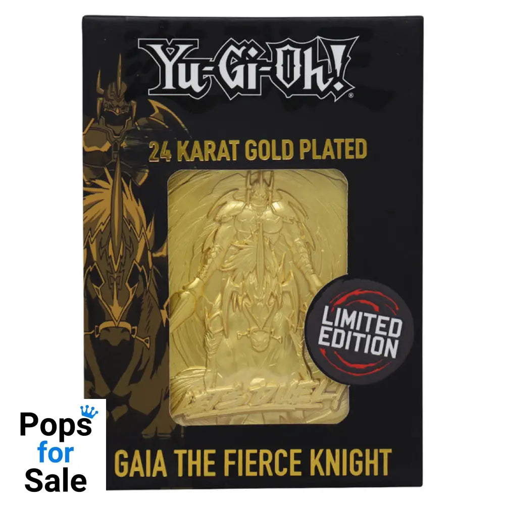 Yu-Gi-Oh! Limited Edition 24k Gold Plated Gaia the Fierce Knight Metal Card Ingot