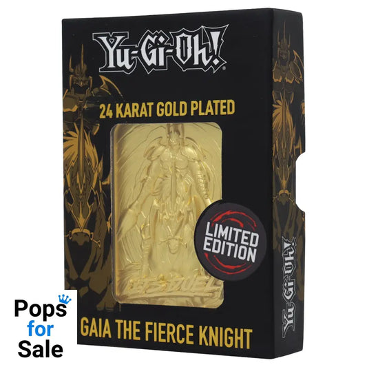 Yu-Gi-Oh! Limited Edition 24k Gold Plated Gaia the Fierce Knight Metal Card Ingot