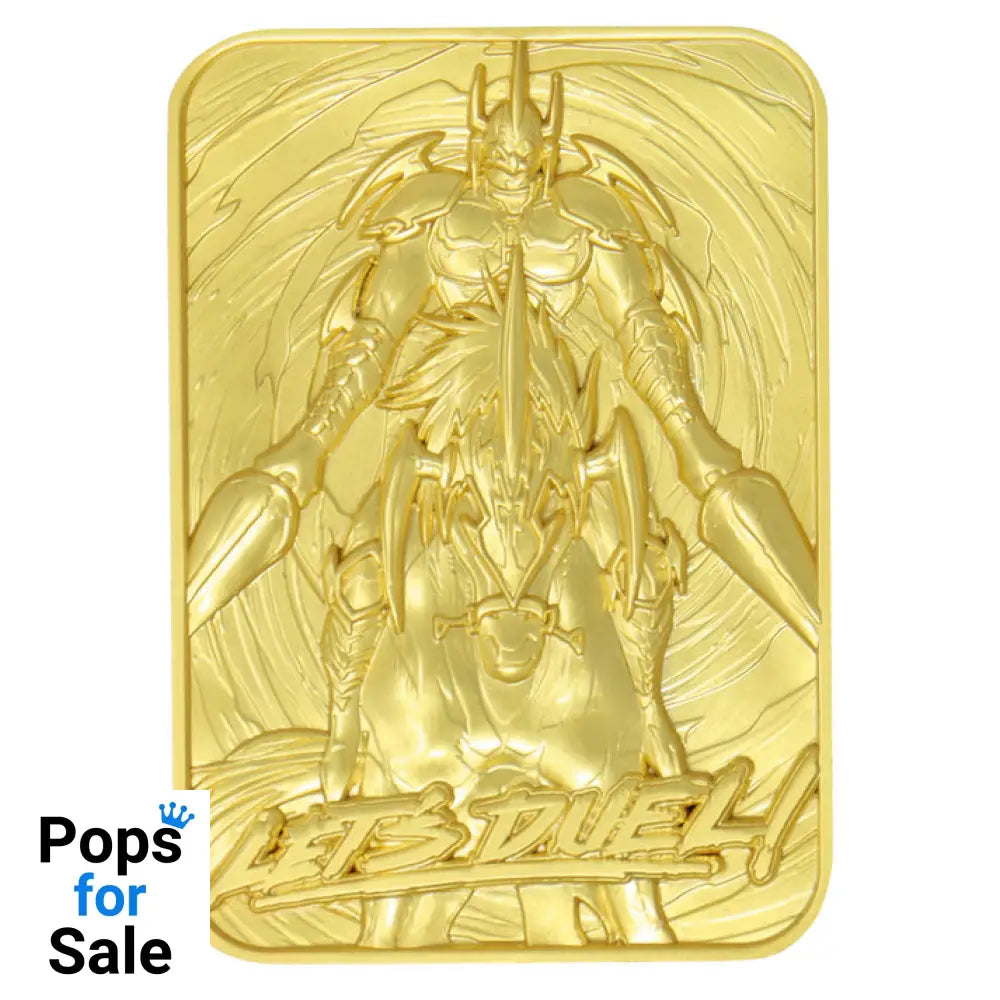 Yu-Gi-Oh! Limited Edition 24k Gold Plated Gaia the Fierce Knight Metal Card Ingot