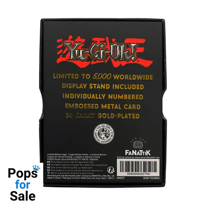 Yu-Gi-Oh! Limited Edition 24k Gold Plated Gandra the Dragon of Destruction Metal Card Ingot
