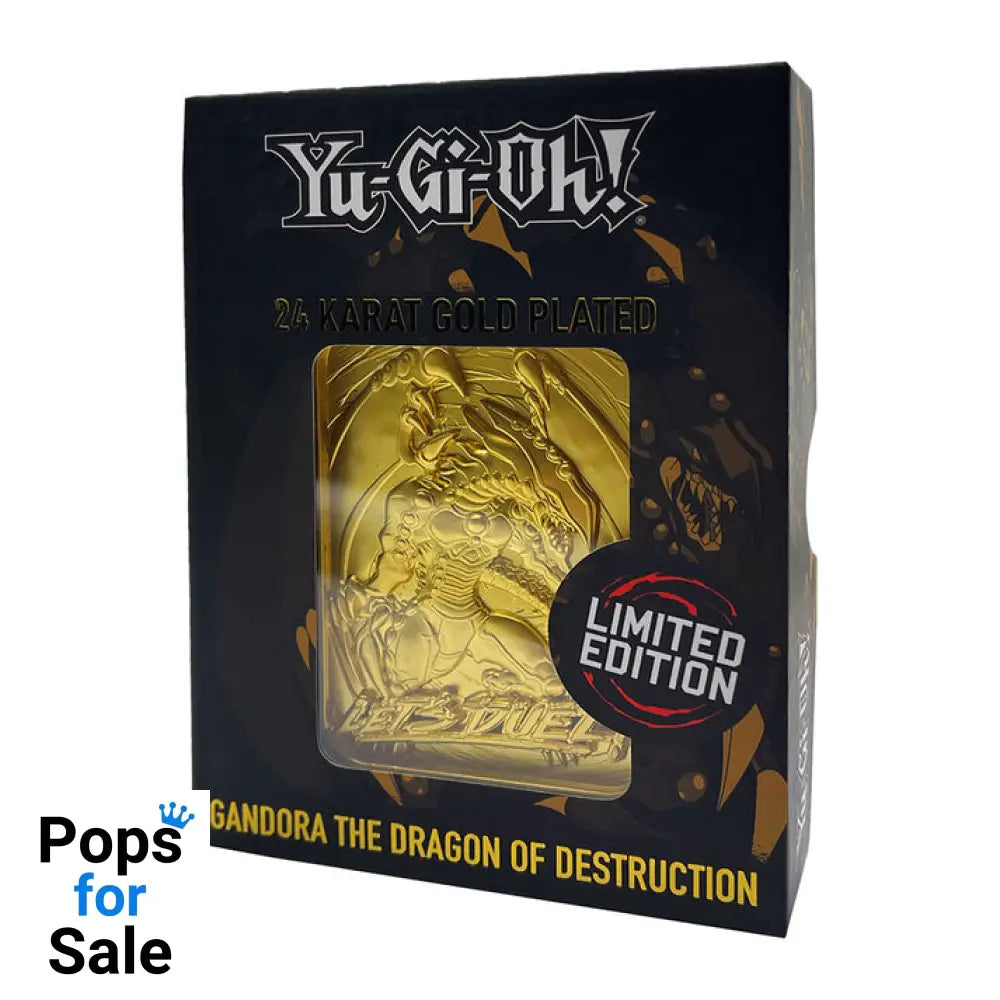 Yu-Gi-Oh! Limited Edition 24k Gold Plated Gandra the Dragon of Destruction Metal Card Ingot