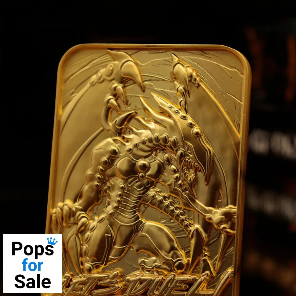 Yu-Gi-Oh! Limited Edition 24k Gold Plated Gandra the Dragon of Destruction Metal Card Ingot