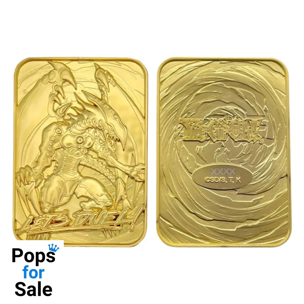 Yu-Gi-Oh! Limited Edition 24k Gold Plated Gandra the Dragon of Destruction Metal Card Ingot