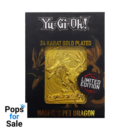Yu-Gi-Oh! Limited Edition 24k Gold Plated Harpie’s Pet Dragon Metal Card Ingot