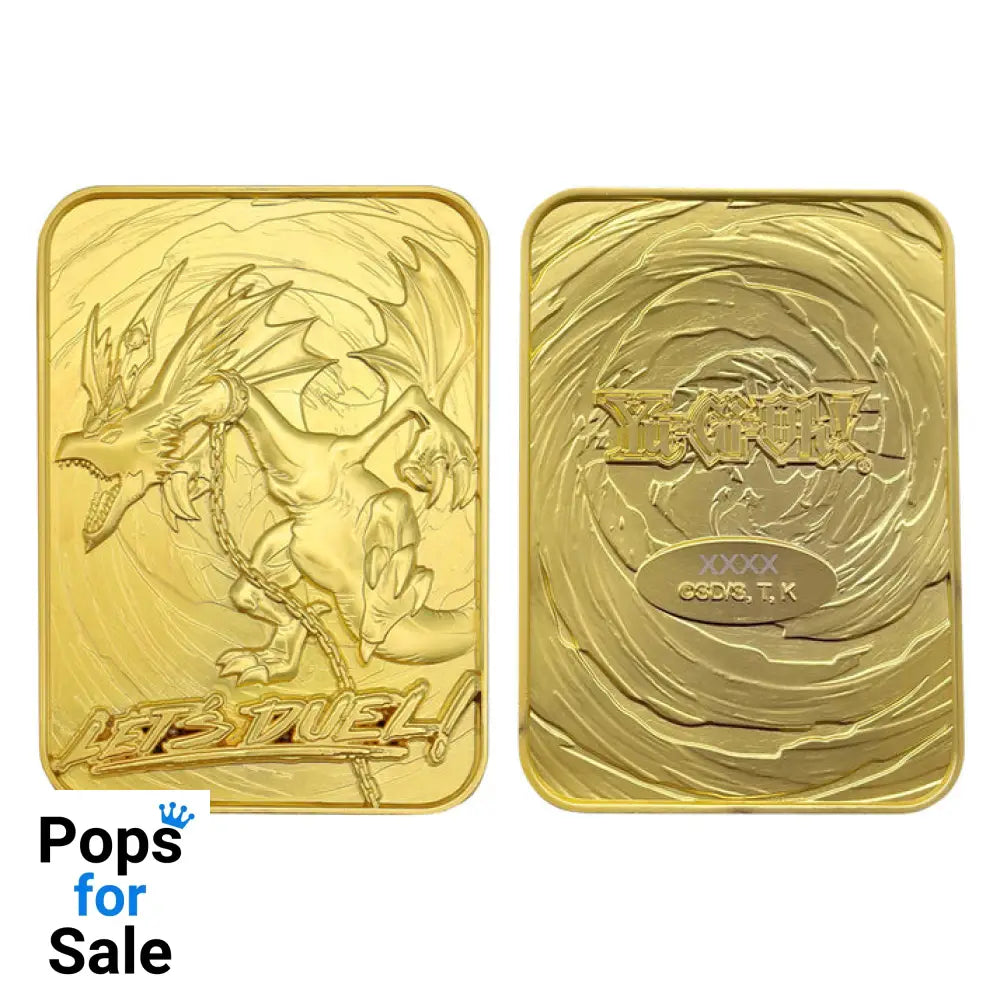 Yu-Gi-Oh! Limited Edition 24k Gold Plated Harpie’s Pet Dragon Metal Card Ingot