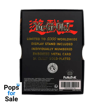 Yu-Gi-Oh! Limited Edition 24k Gold Plated Harpie’s Pet Dragon Metal Card Ingot