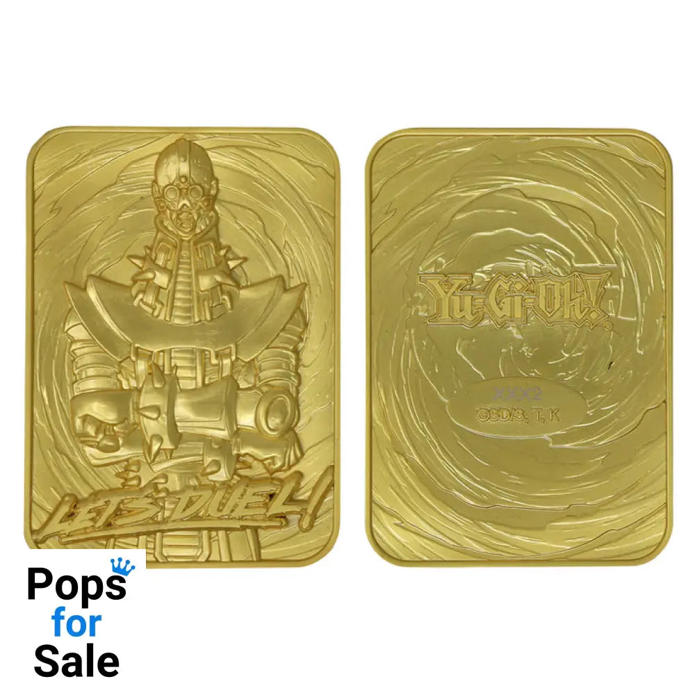 Yu-Gi-Oh! Limited Edition 24k Gold Plated Jinzo Metal Card Ingot
