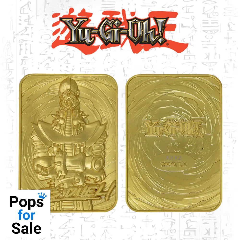 Yu-Gi-Oh! Limited Edition 24k Gold Plated Jinzo Metal Card Ingot