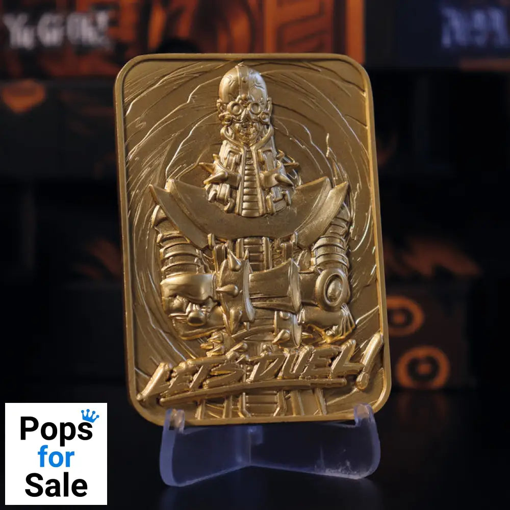 Yu-Gi-Oh! Limited Edition 24k Gold Plated Jinzo Metal Card Ingot