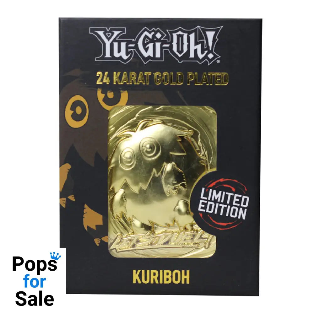 Yu-Gi-Oh! Limited Edition 24k Gold Plated Kuriboh Metal Card Ingot