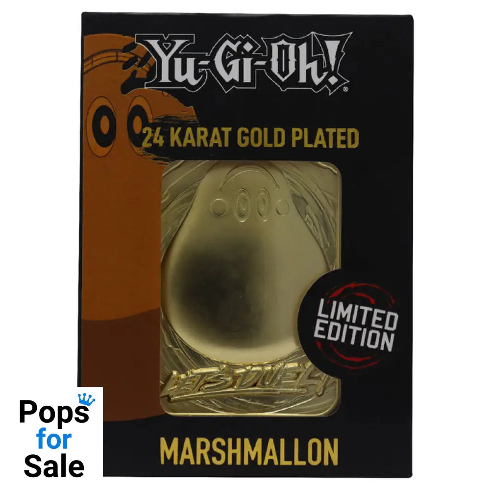 Yu-Gi-Oh! Limited Edition 24k Gold Plated Marshmallon Metal Card Ingot