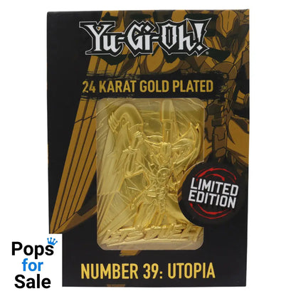 Yu-Gi-Oh! Limited Edition 24k Gold Plated Number 39: Utopia Metal Card Ingot