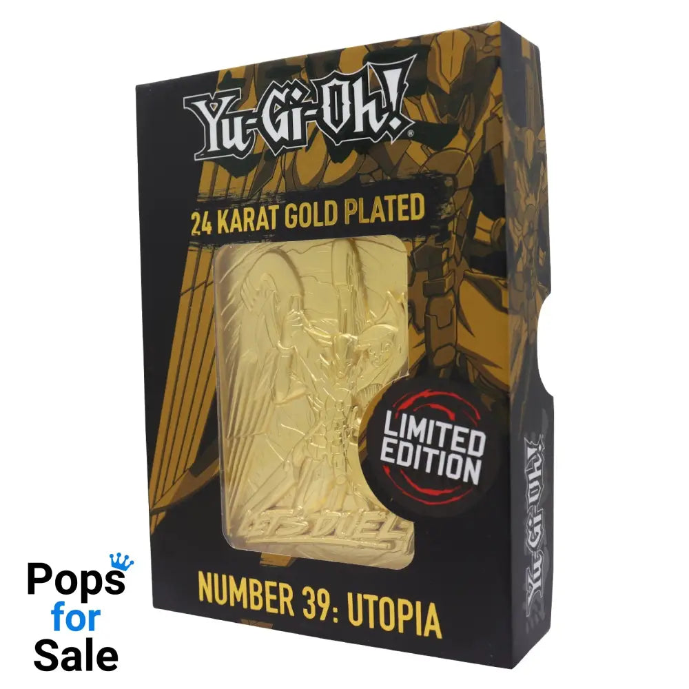Yu-Gi-Oh! Limited Edition 24k Gold Plated Number 39: Utopia Metal Card Ingot