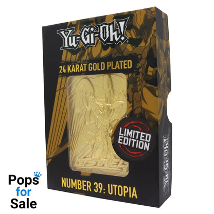 Yu-Gi-Oh! Limited Edition 24k Gold Plated Number 39: Utopia Metal Card Ingot