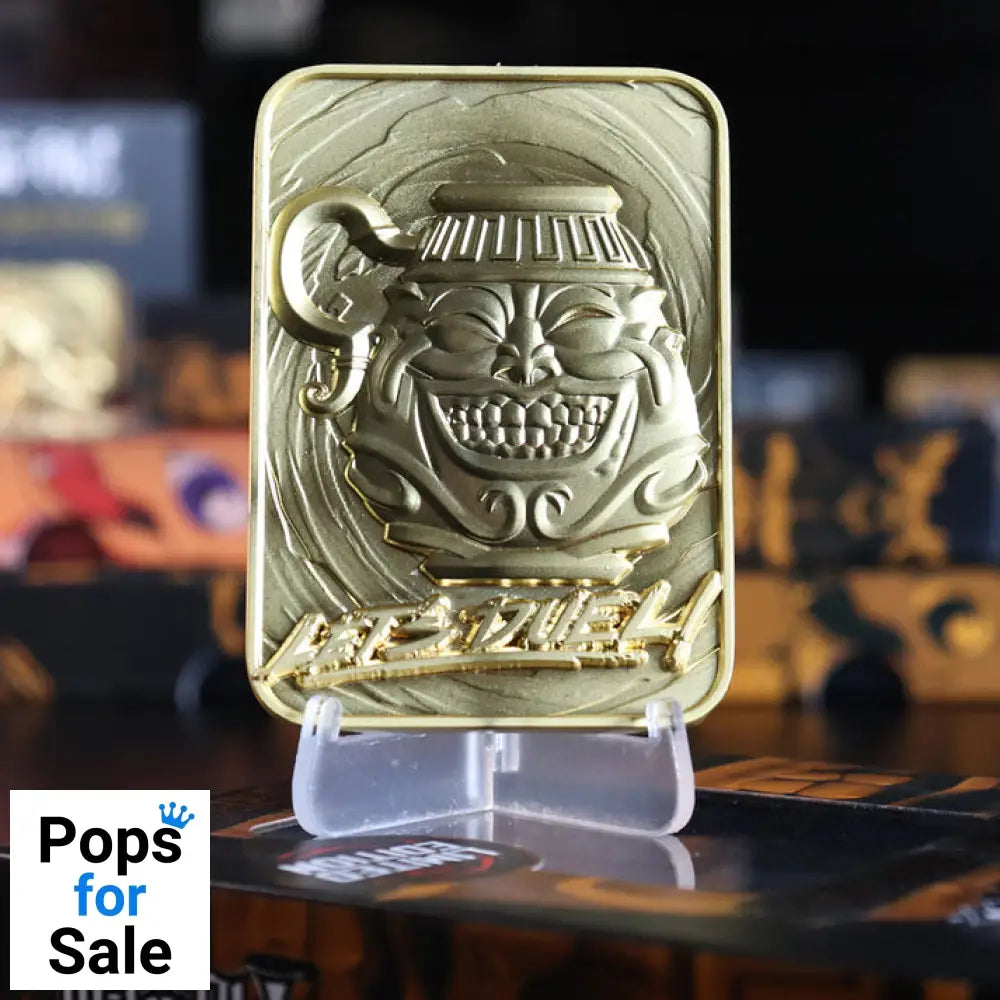 Yu-Gi-Oh! Limited Edition 24k Gold Plated Pot of Greed Metal Card Ingot