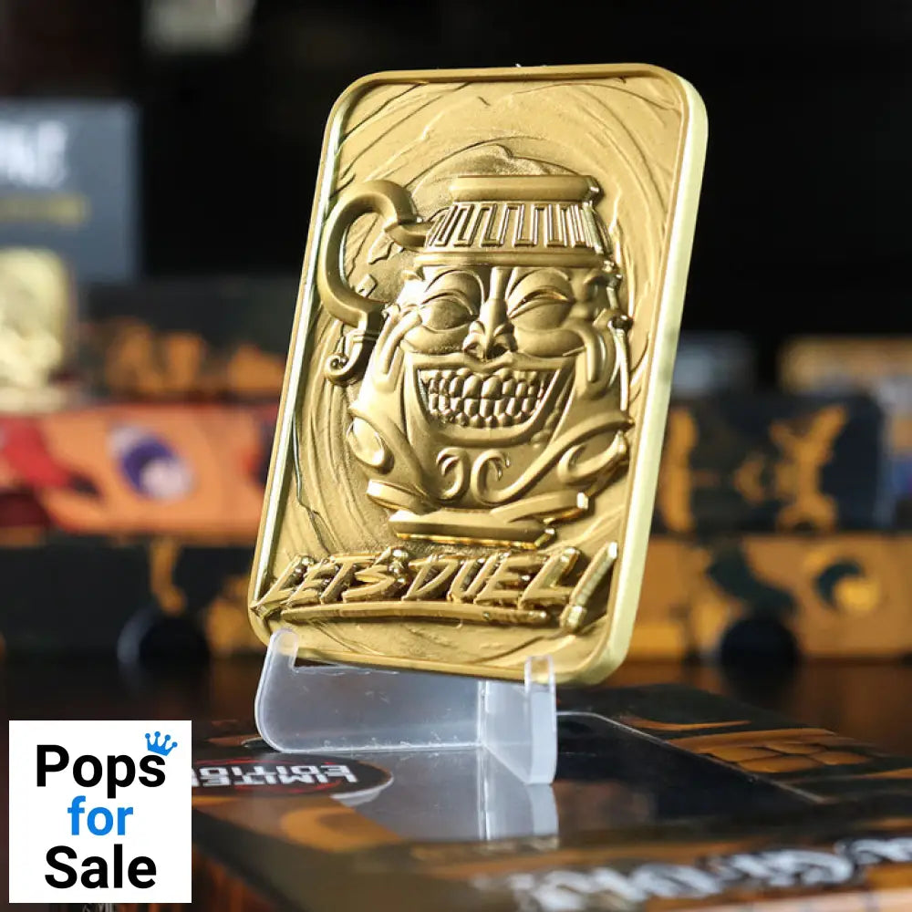 Yu-Gi-Oh! Limited Edition 24k Gold Plated Pot of Greed Metal Card Ingot