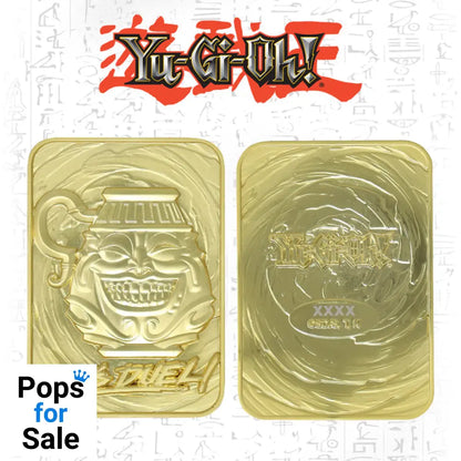 Yu-Gi-Oh! Limited Edition 24k Gold Plated Pot of Greed Metal Card Ingot