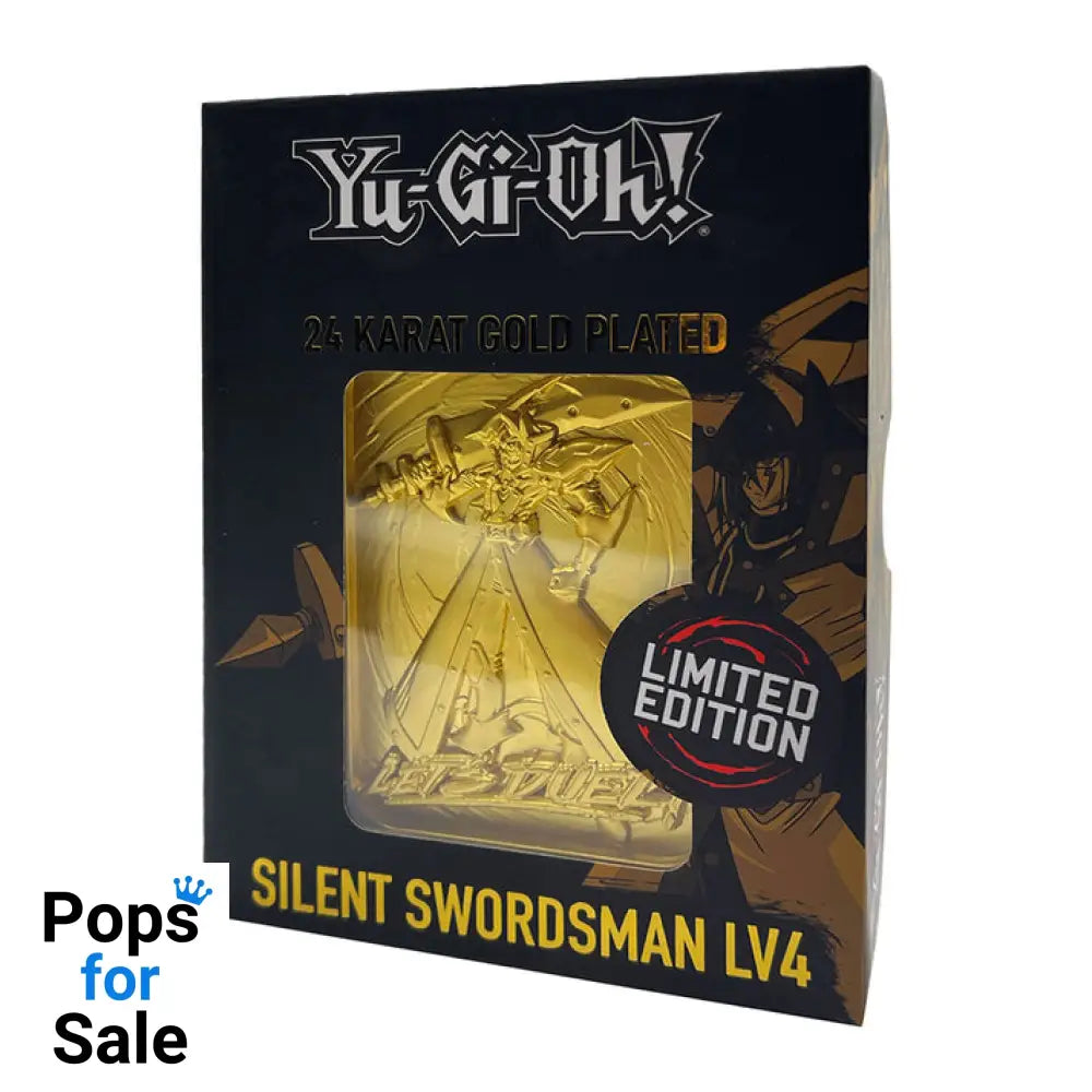 Yu-Gi-Oh! Limited Edition 24k Gold Plated Silent Swordsman Metal Card Ingot
