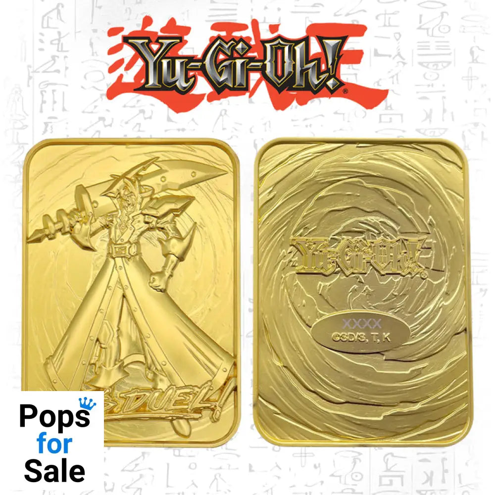 Yu-Gi-Oh! Limited Edition 24k Gold Plated Silent Swordsman Metal Card Ingot