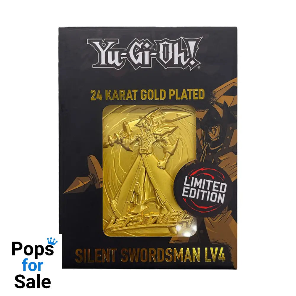 Yu-Gi-Oh! Limited Edition 24k Gold Plated Silent Swordsman Metal Card Ingot