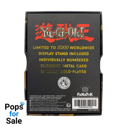 Yu-Gi-Oh! Limited Edition 24k Gold Plated Silent Swordsman Metal Card Ingot