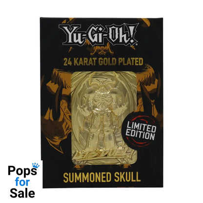 Yu-Gi-Oh! Limited Edition 24k Gold Plated Summoned Skull Metal Card Ingot