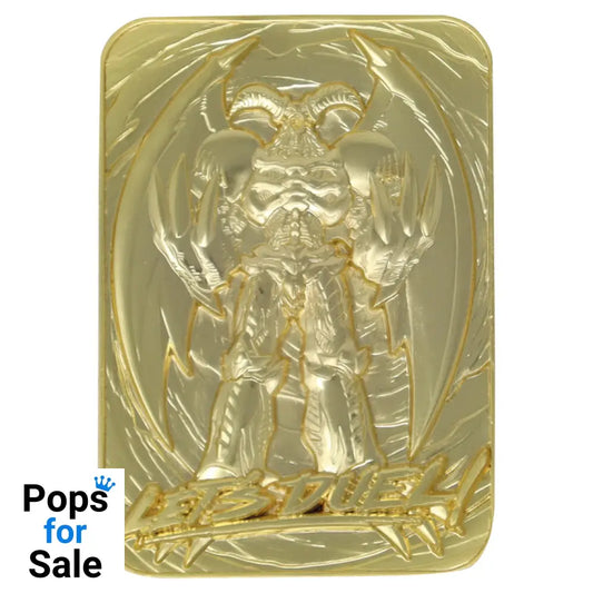 Yu-Gi-Oh! Limited Edition 24k Gold Plated Summoned Skull Metal Card Ingot