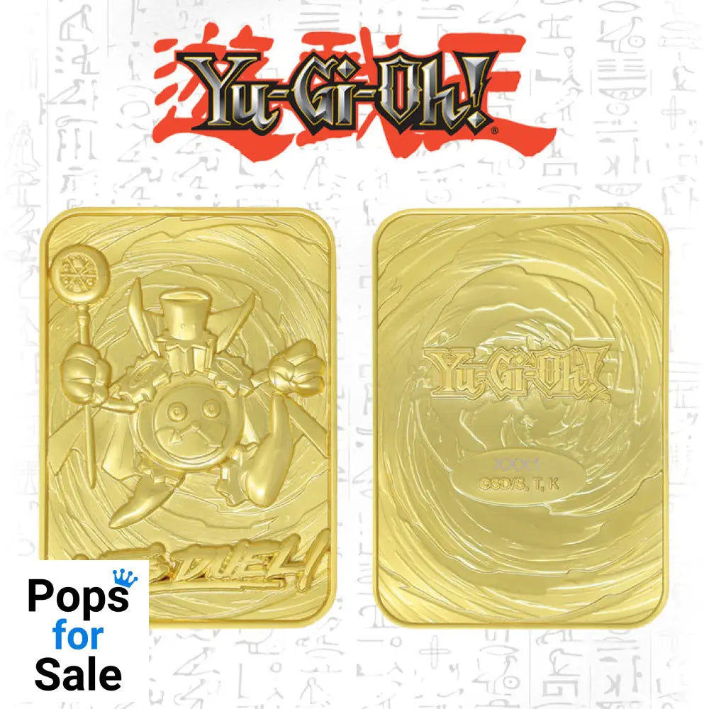Yu-Gi-Oh! Limited Edition 24k Gold Plated Time Wizard Metal Card Ingot