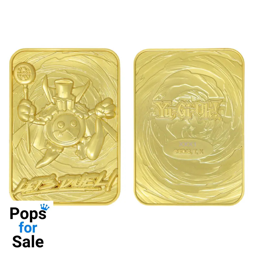 Yu-Gi-Oh! Limited Edition 24k Gold Plated Time Wizard Metal Card Ingot