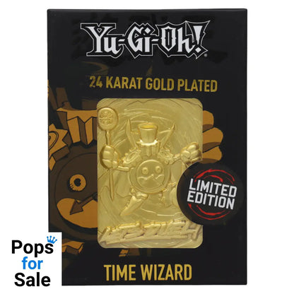 Yu-Gi-Oh! Limited Edition 24k Gold Plated Time Wizard Metal Card Ingot