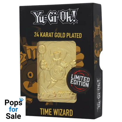 Yu-Gi-Oh! Limited Edition 24k Gold Plated Time Wizard Metal Card Ingot