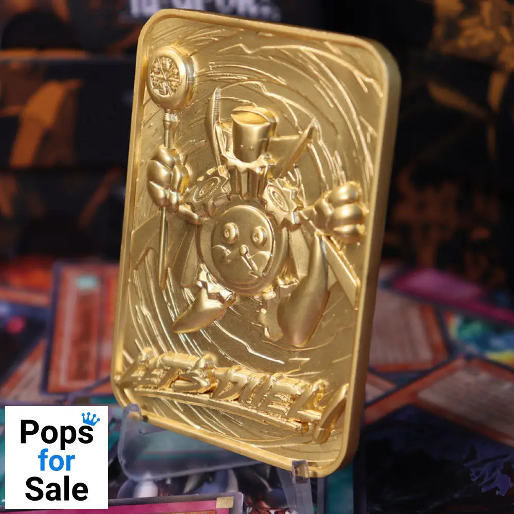 Yu-Gi-Oh! Limited Edition 24k Gold Plated Time Wizard Metal Card Ingot