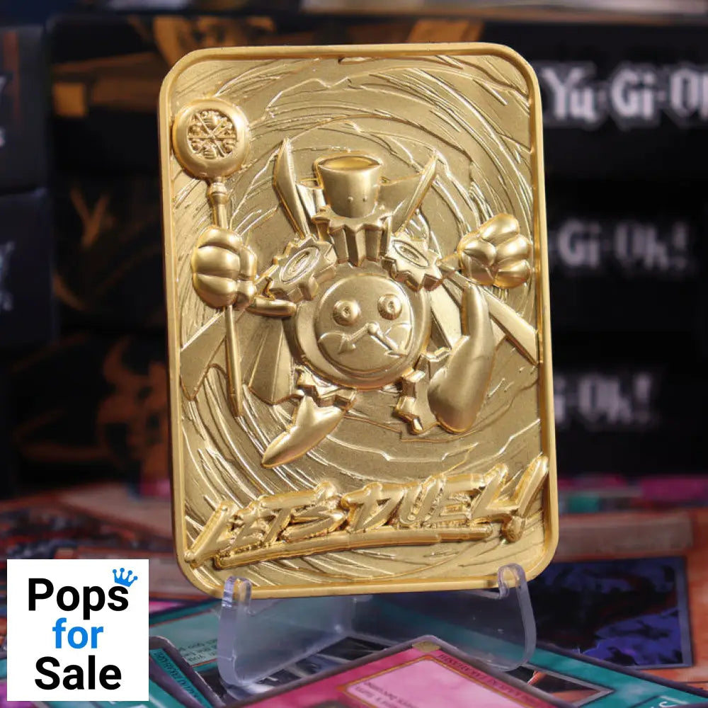 Yu-Gi-Oh! Limited Edition 24k Gold Plated Time Wizard Metal Card Ingot