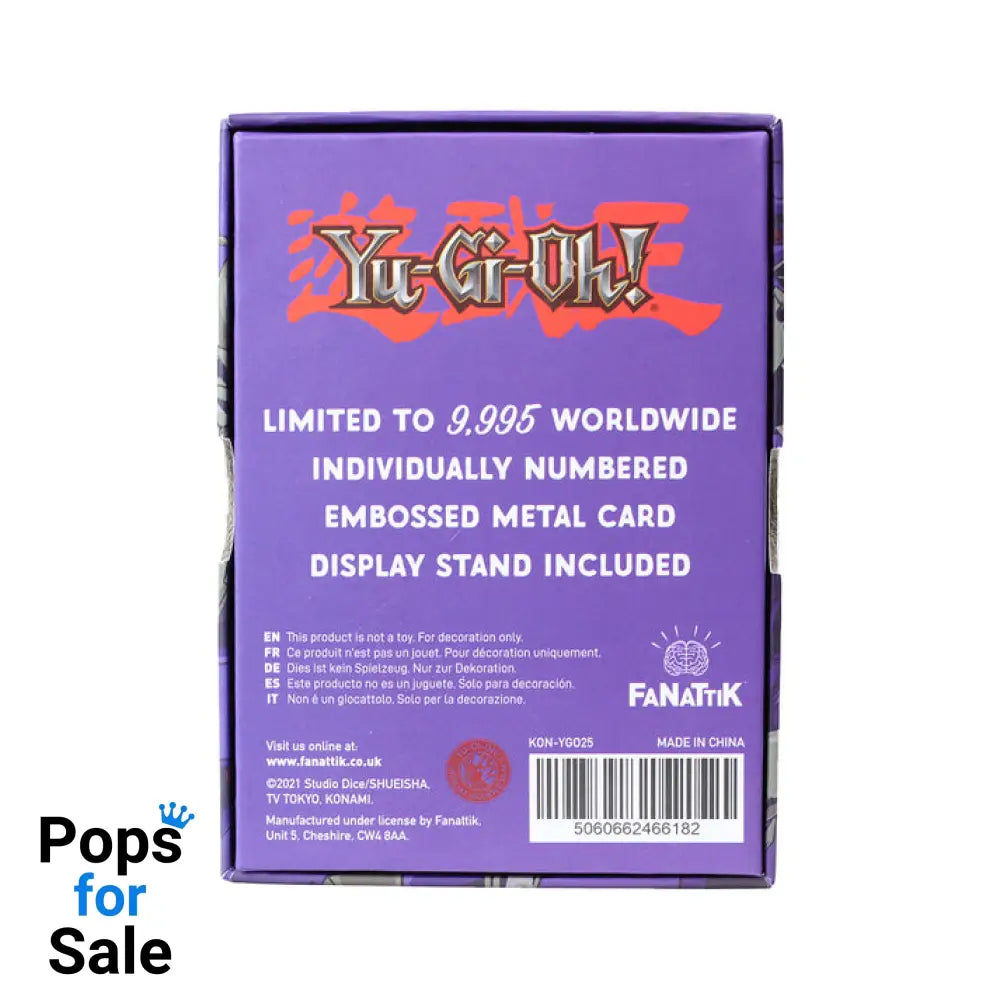 Yu-Gi-Oh! Limited Edition Black Luster Soldier Metal Card Ingot