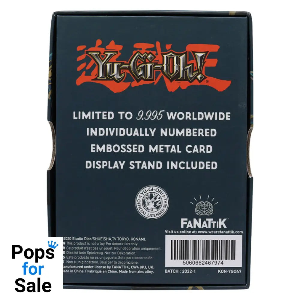 Yu-Gi-Oh! Limited Edition Dark Paladin Metal Card Ingot
