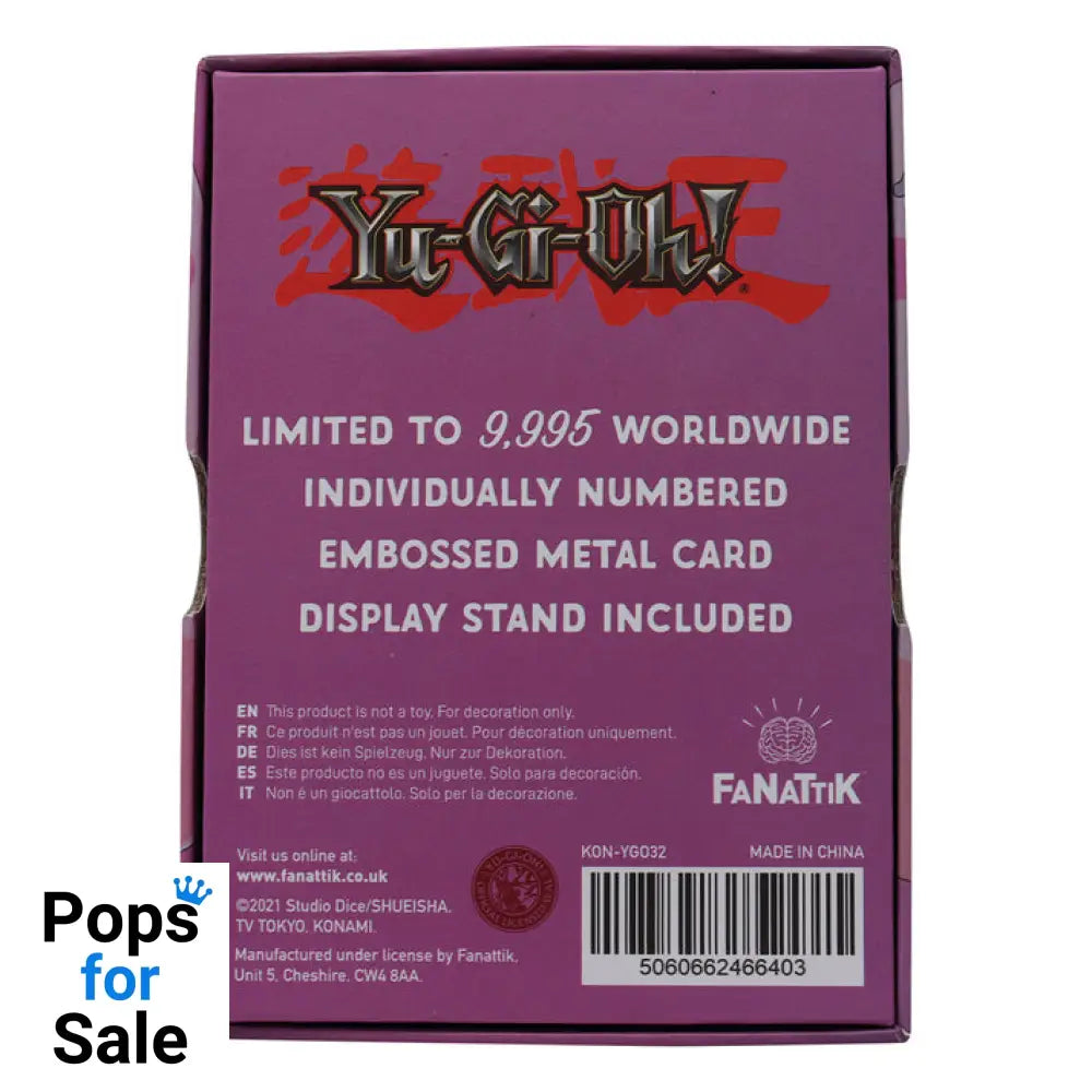 Yu-Gi-Oh! Limited Edition Marshmallon Metal Card Ingot
