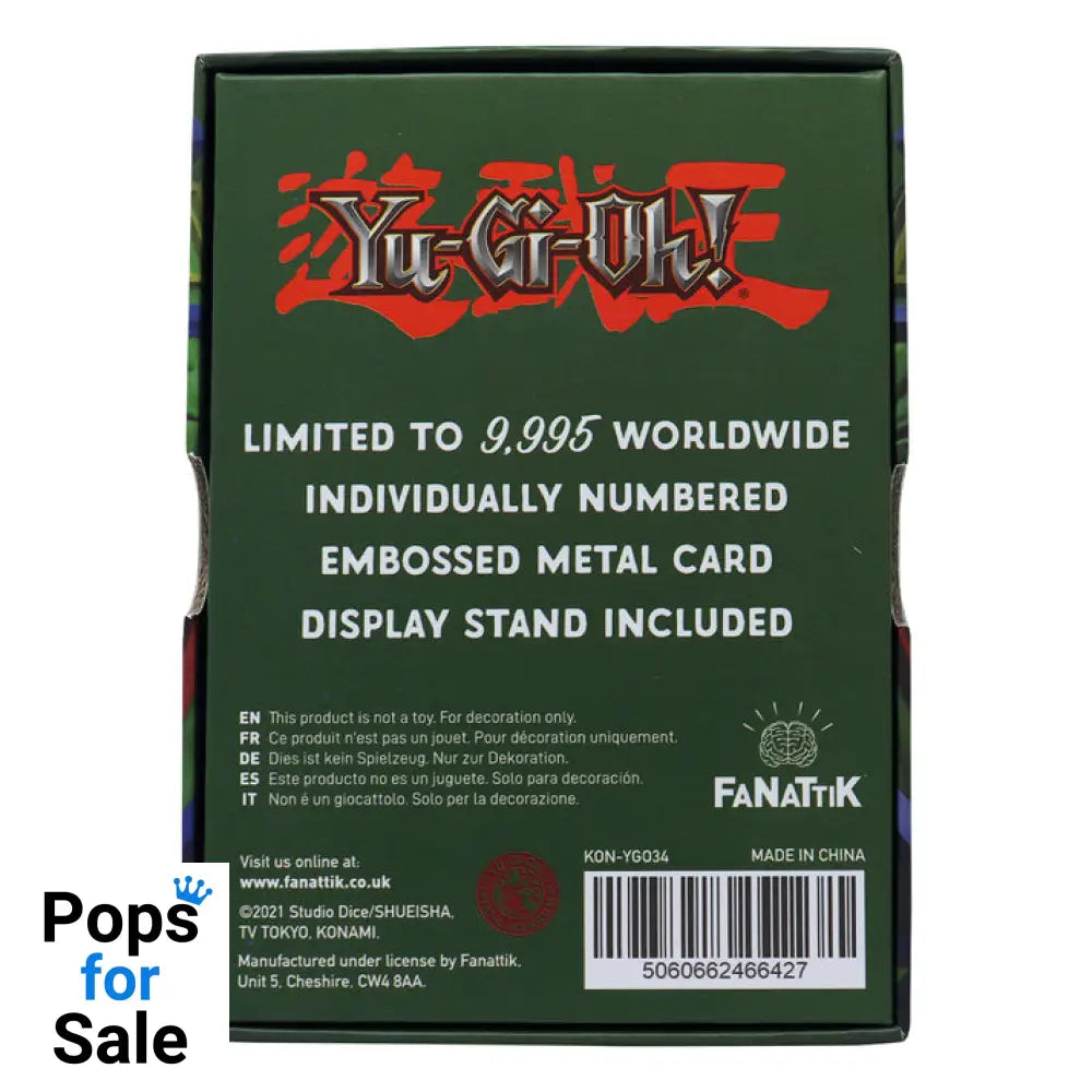 Yu-Gi-Oh! Limited Edition Pot of Greed Metal Card Ingot