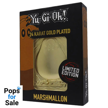 Yu-Gi-Oh! Replica Card Marshmallon (gold plated)