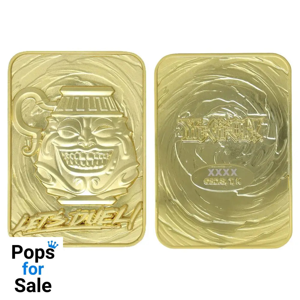 Yu-Gi-Oh! Replica Card Pot of Greed (gold plated)