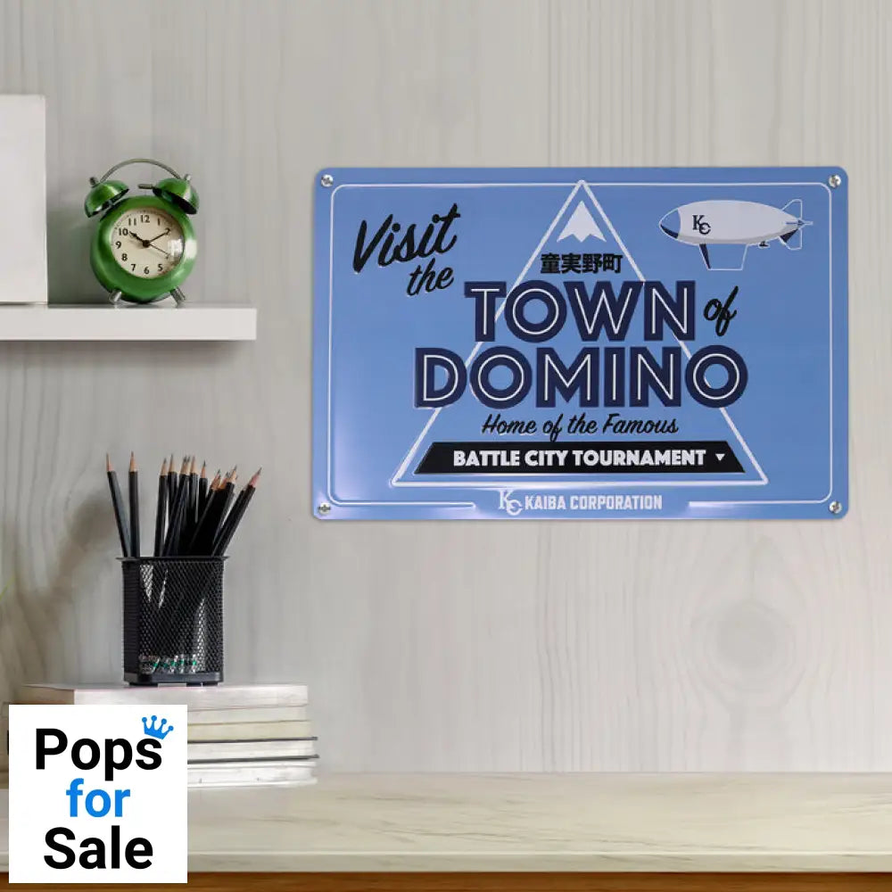 Yu-Gi-Oh! Town of Domino Tin Sign Tin Sign