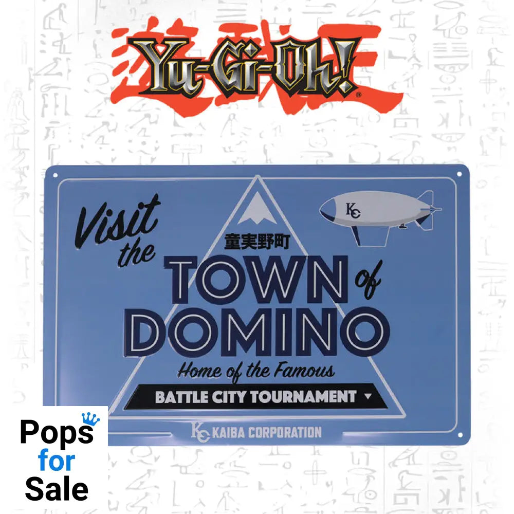 Yu-Gi-Oh! Town of Domino Tin Sign Tin Sign