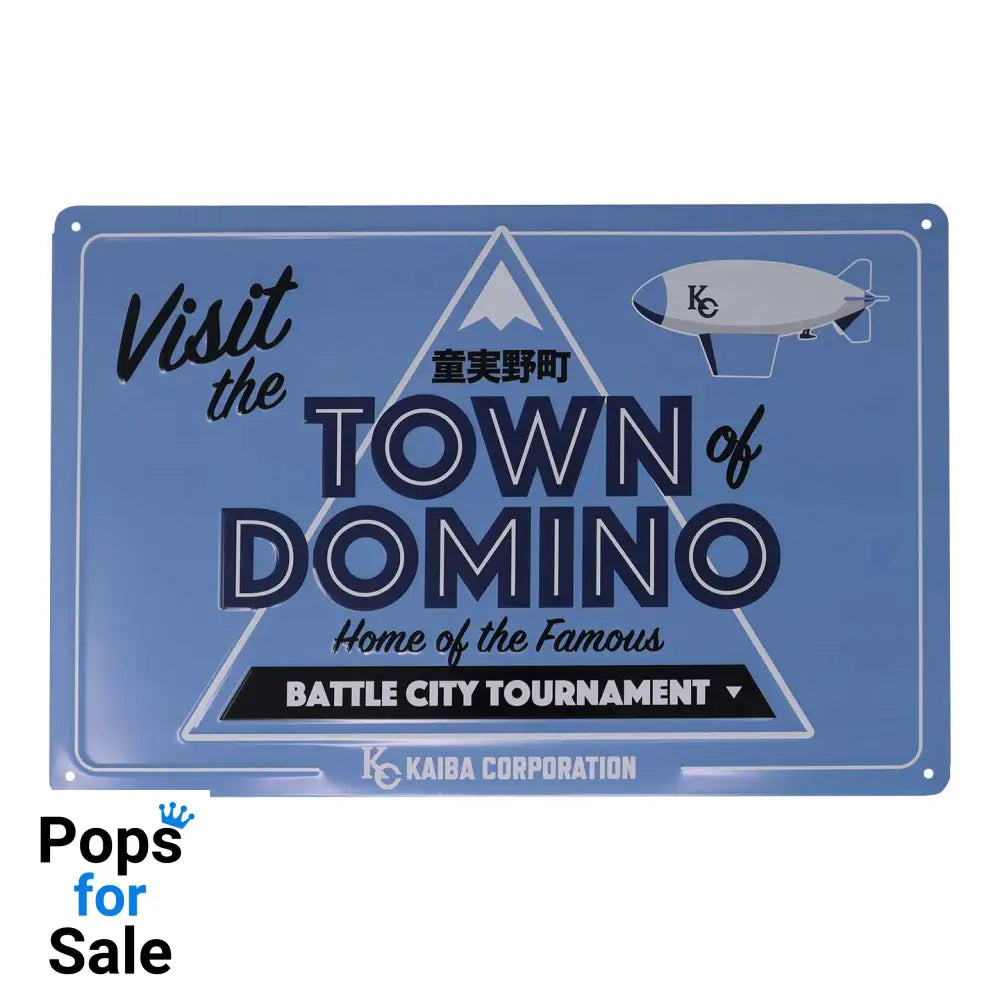 Yu-Gi-Oh! Town of Domino Tin Sign Tin Sign