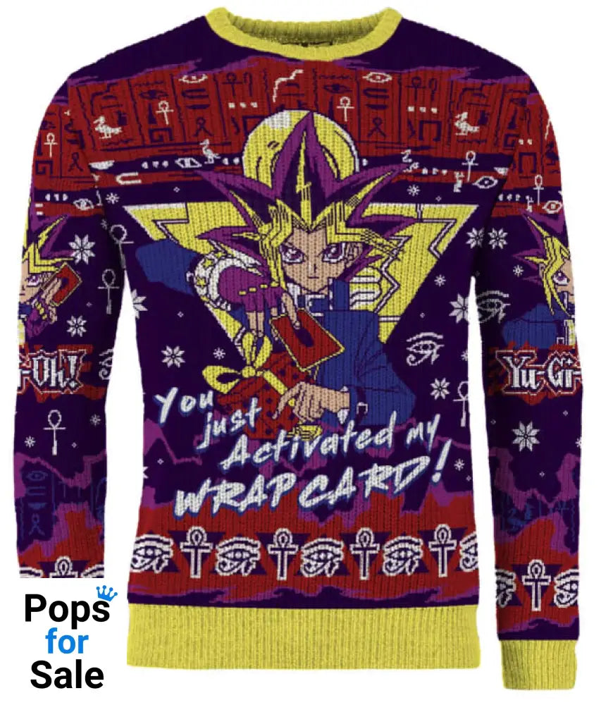 Yu-gi-Oh: You Just Activated My Wrap Card Christmas Jumper (Size: S)