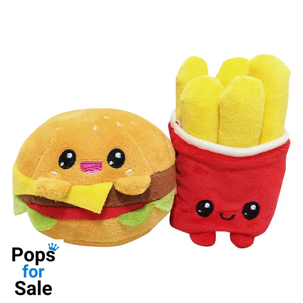 Yummis Together Plush Figures 2 Pack Burger & Fries in Take Away Bag 21 cm